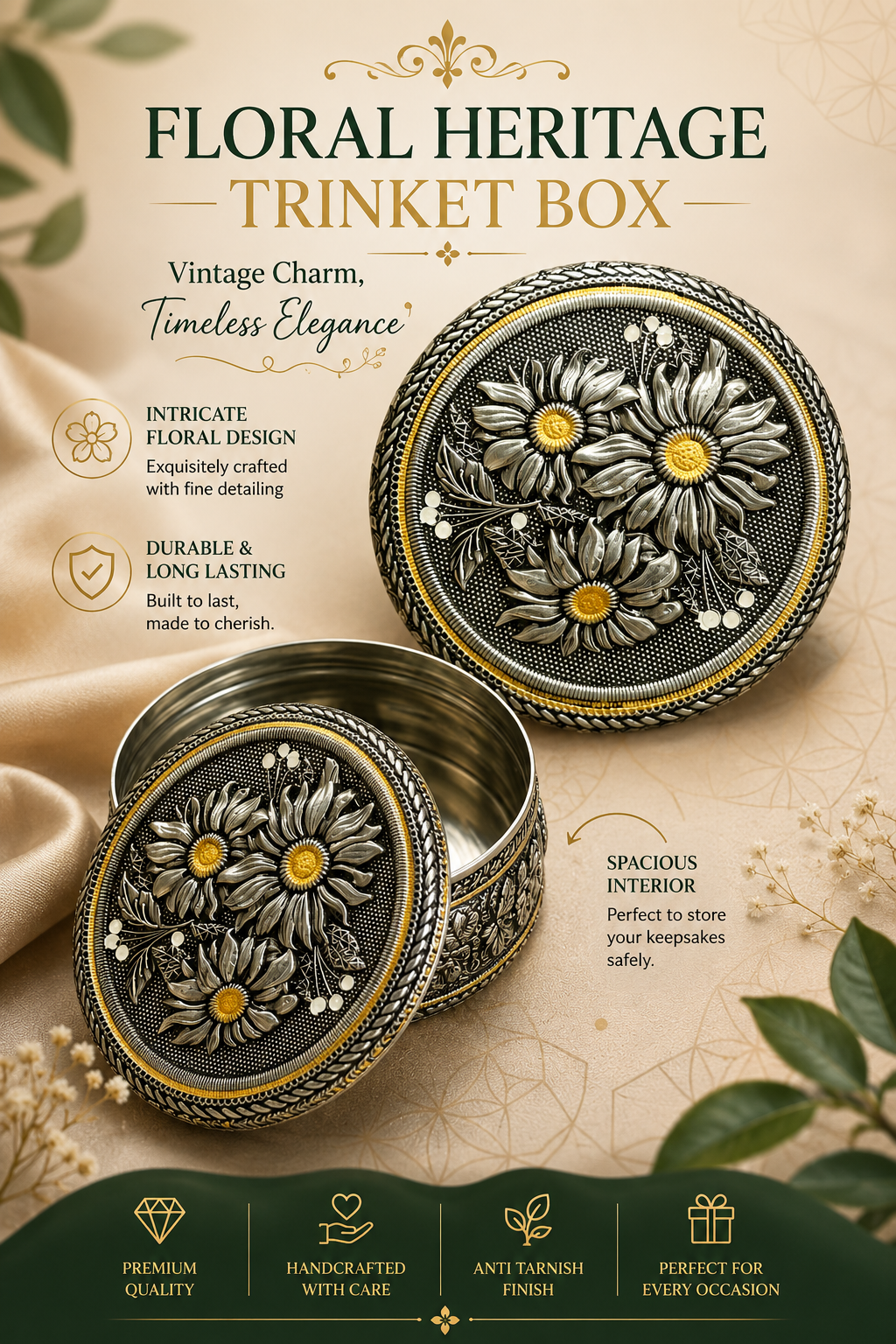 Antique Elegance Collection Box by BON UNIQUE