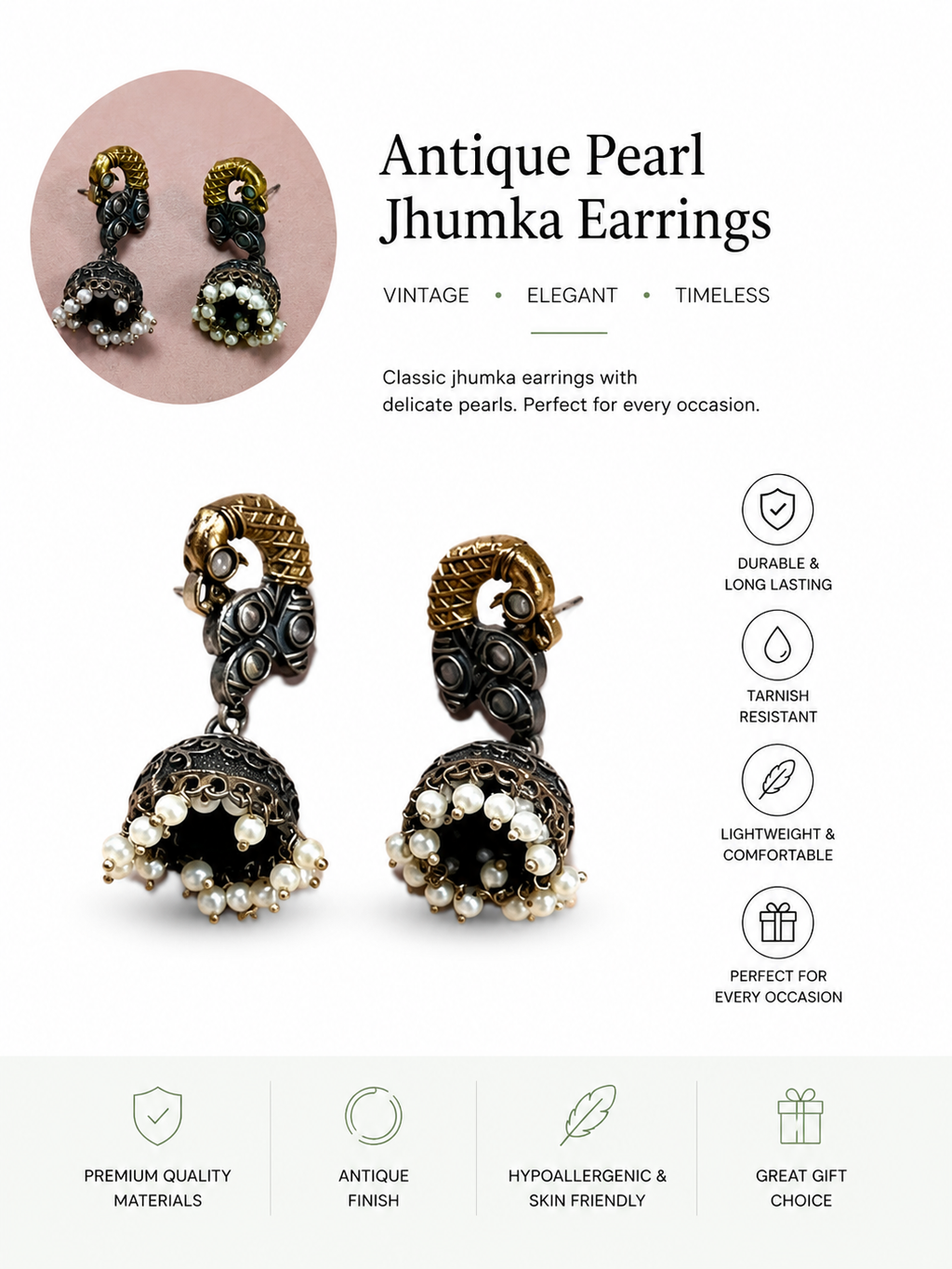 Traditional Jewelry Gift Box + 10 Pieces of Traditional Jewelry