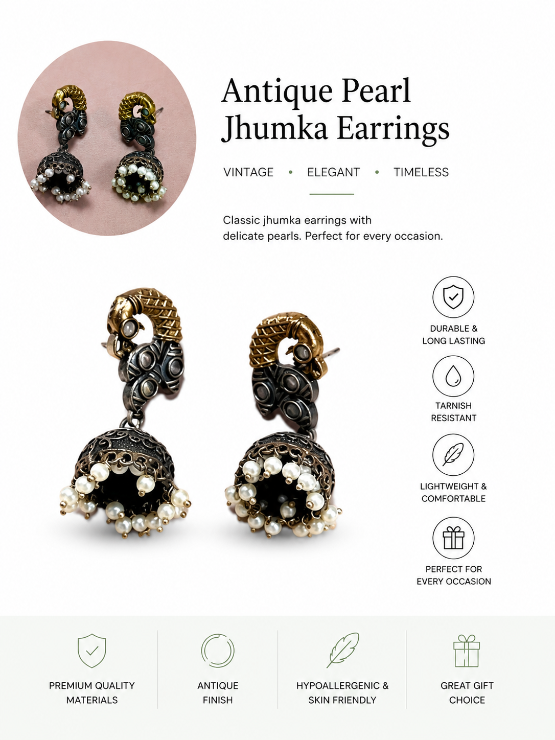 Traditional Jewelry Gift Box + 10 Pieces of Traditional Jewelry
