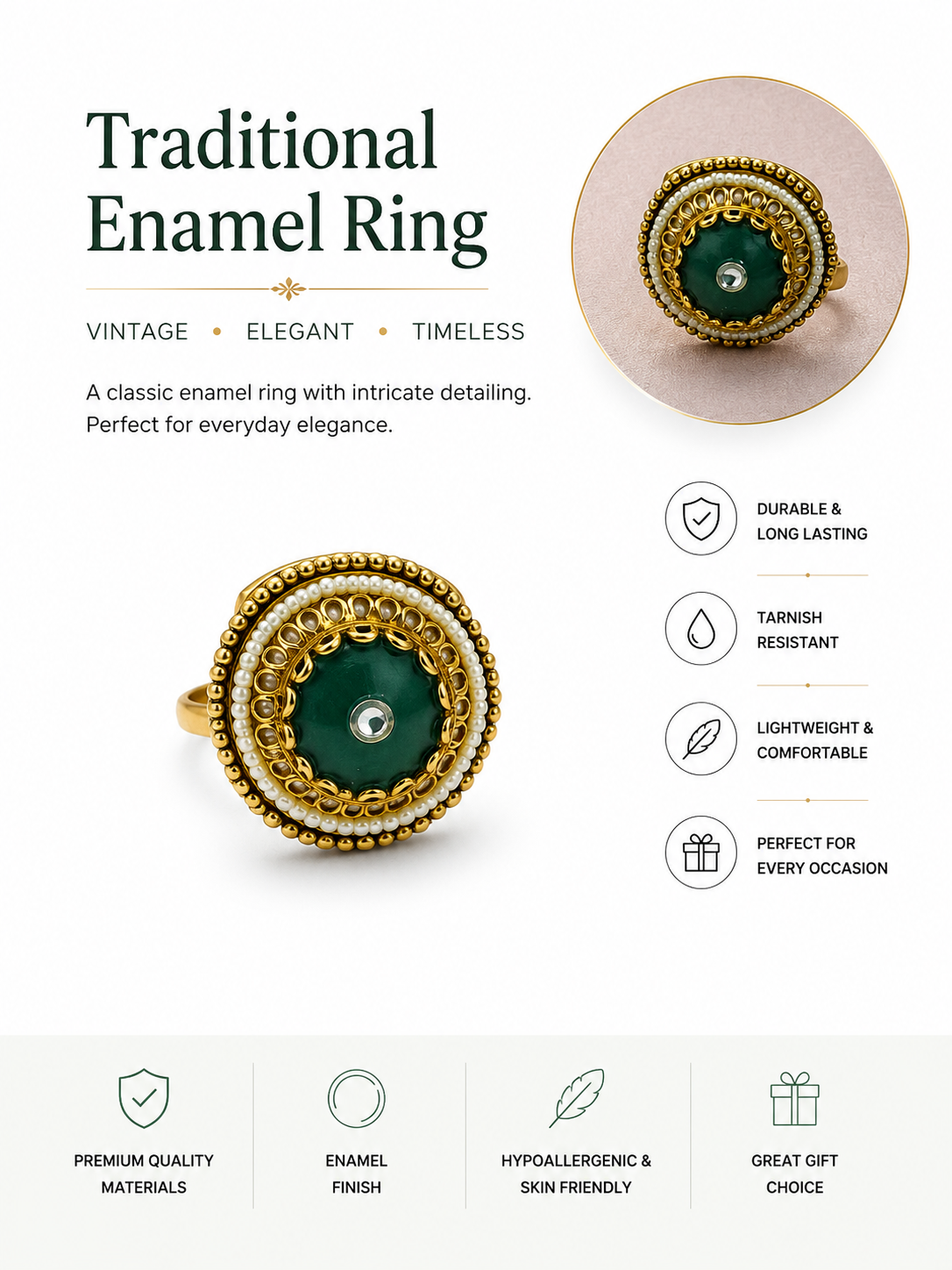 Traditional Jewelry Gift Box + 10 Pieces of Traditional Jewelry