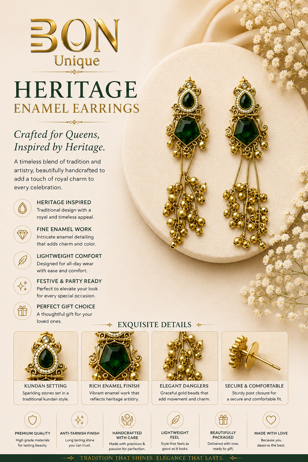 Heritage Jewelry Gift Set || Crafted for Queens, Inspired by Heritage.