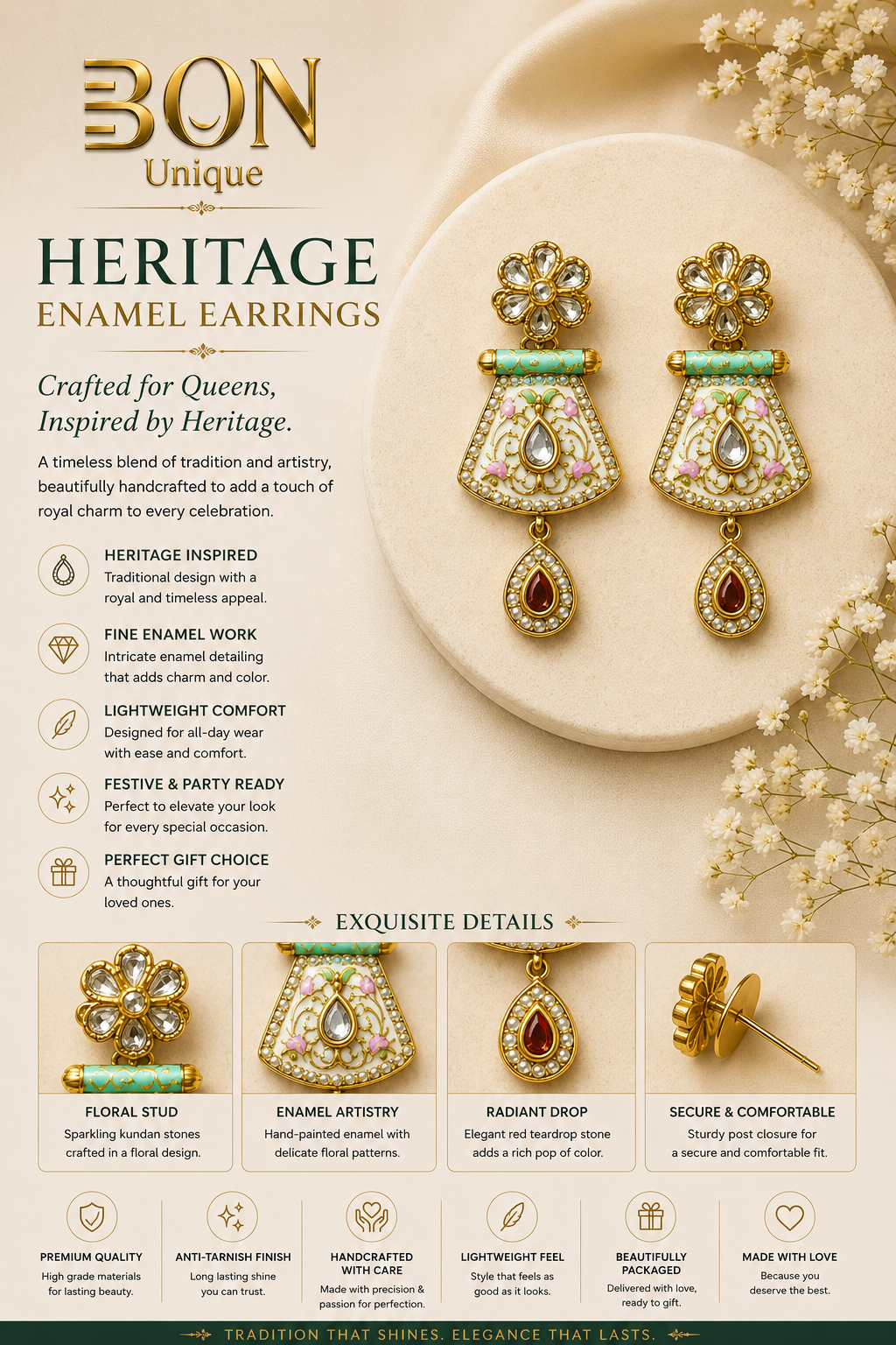 Heritage Jewelry Gift Set || Crafted for Queens, Inspired by Heritage.