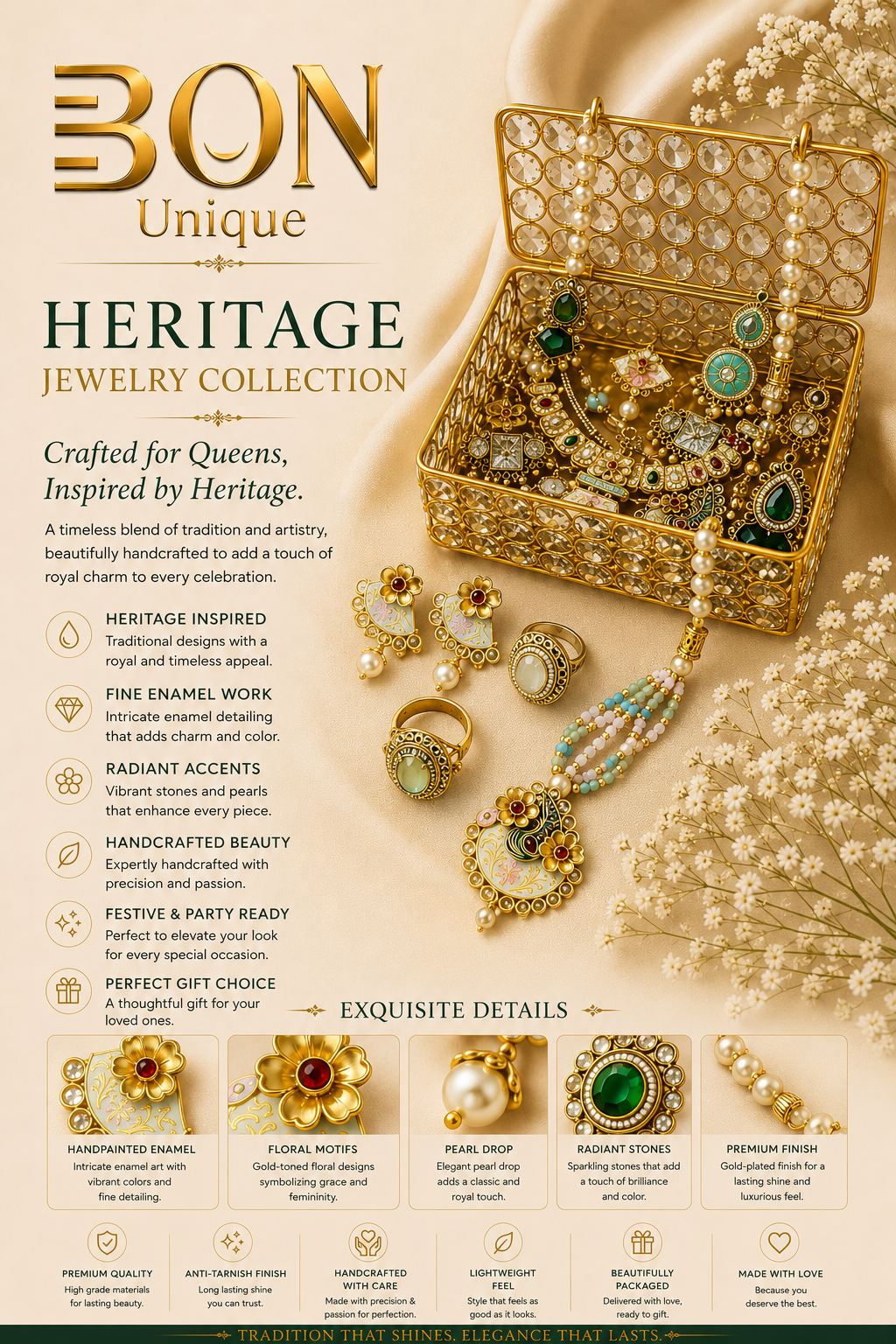 Heritage Jewelry Gift Set || Crafted for Queens, Inspired by Heritage.