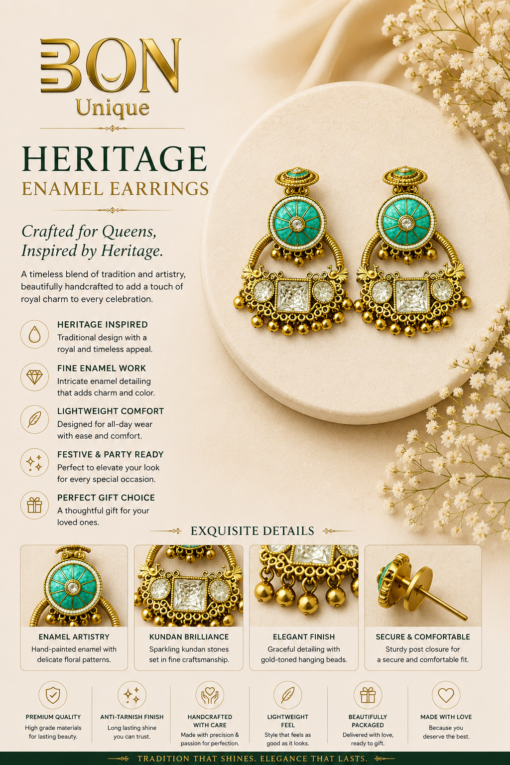 Heritage Jewelry Gift Set || Crafted for Queens, Inspired by Heritage.