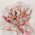 Jewellery Flower Bouquet || Classic Bouquet — 10 jewellery pieces + real flowers |